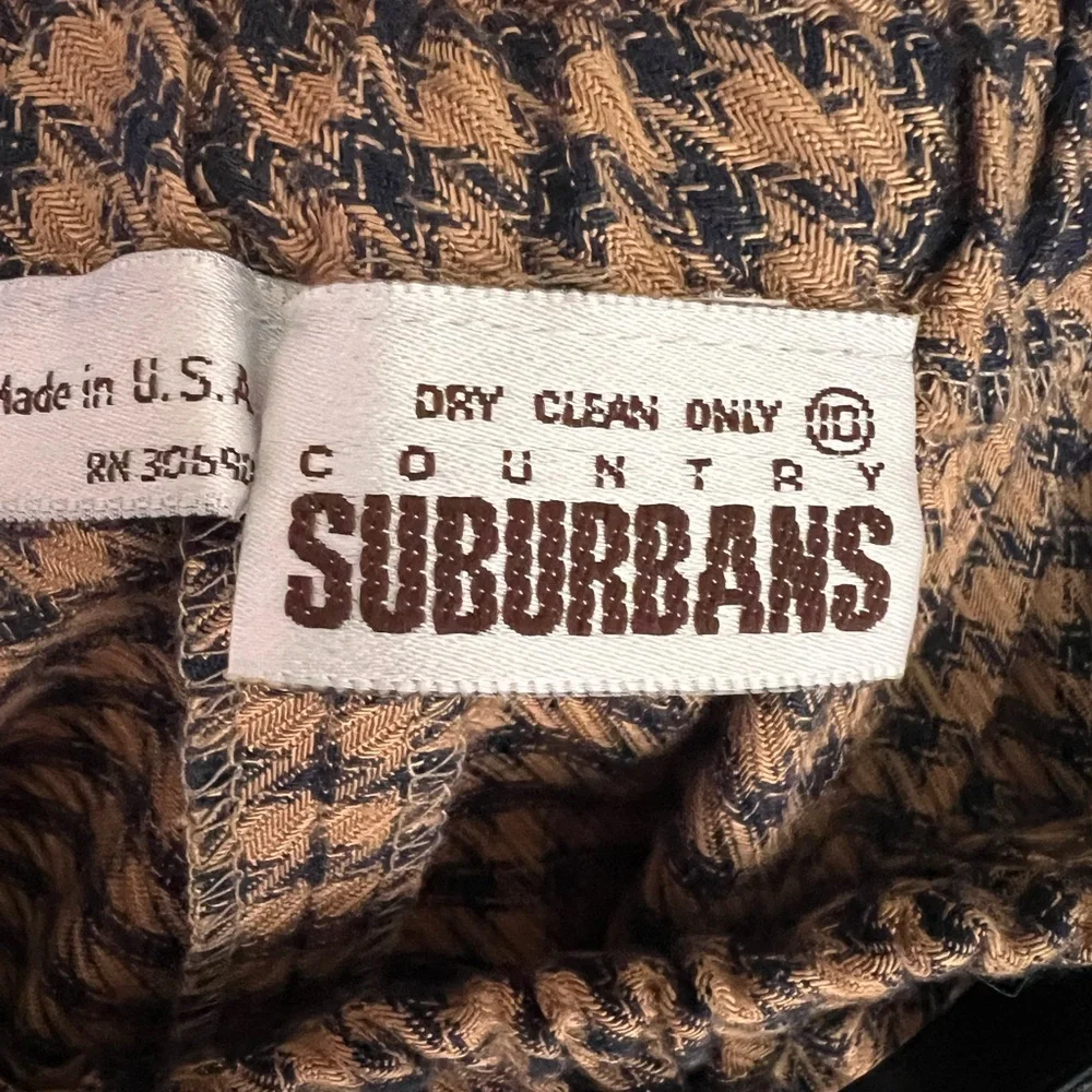 Vintage Bundle Skirts Country Suburbans Size 10 U.S.A. Purple paisley/Brown Chek